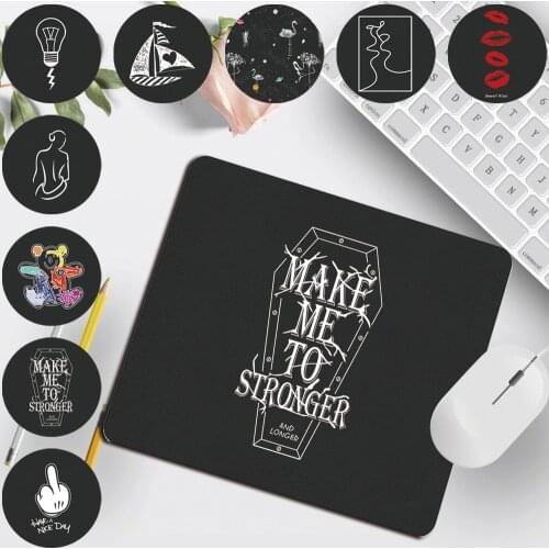 Mouse-Pad PU Leather Simple Pattern Smooth Game Mouse Mat PU Leather Waterproof Home Office Computer Mousepad Small 25x21cm