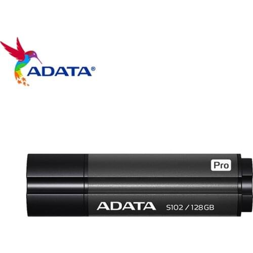 Original ADATA S102 Pro USB 3.2 Flash Drive 256GB 128GB 64GB 32GB 16GB High Speed Gray Memory Stick Key Pendrive U Disk