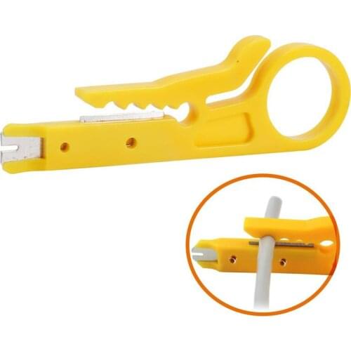 Mini Portable Wire Stripper Knife Crimper Pliers Crimping Tool Cable Stripping Wire Cutter Multi Tools Cut Line Pocket Tool