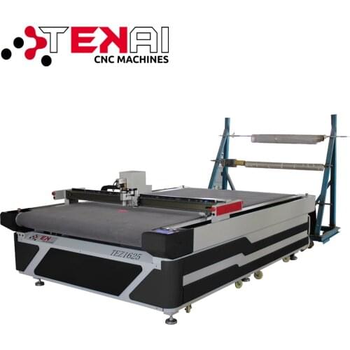 Simple Operate Auto Feeding Oscillating Knife Fabric Leather Cutting Machine