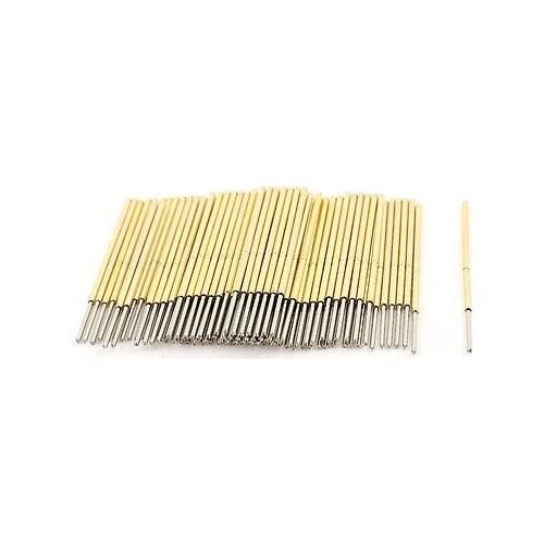 100Pcs PL75-Q1 Dia 1.02mm Length 33.35mm 120g Spring Test Probe Pin
