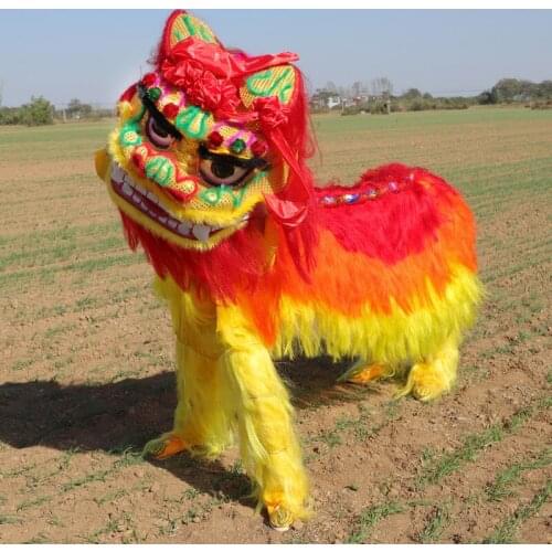 Advertising Chinese Lion Dance Costume Northern Style Lion Dance Mascot Costume Performance Adult Lion Dance Outfit Clothing New
