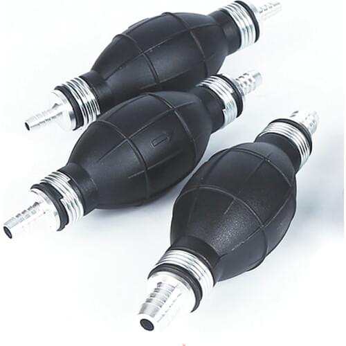 Rubber Hand Fuel Pump 6mm 8mm 10mm 12mm Fuel Pump Aluminum Line Hand Primer Bulb All Fuels For Car Boat Marine Outboard