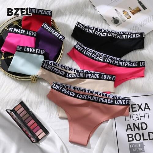 BZEL 2021 Sexy Womens Seamless Sport Panties Underwear Breathable Underpants Low Waist Woman Briefs Soft Lady Lingerie Tanga