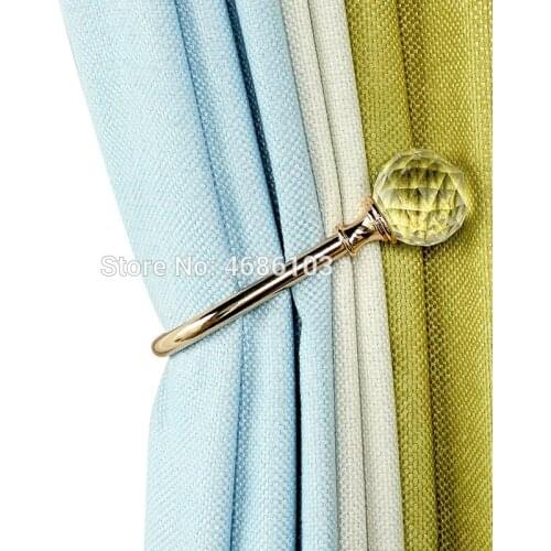 Nordic Crystal Ball U-shap curtain hooks High-grade curtain tieback hook holders for curtains decorative hook Window accessories