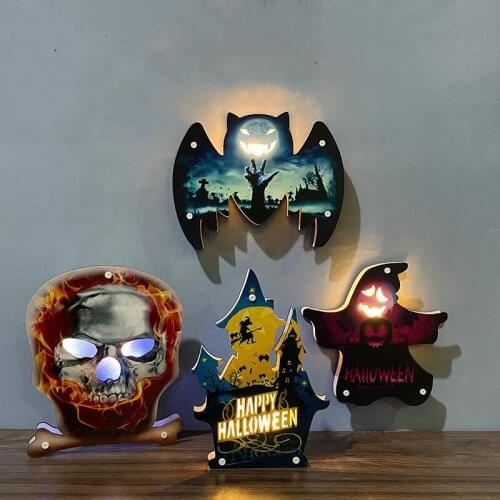 Halloween Style Decoration Atmosphere Night Light Pumpkin Lantern Holiday Decoration Ornaments Pendant Jewelry