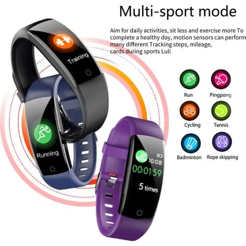 Women Sport Watch Pedometer Fitness Bracelet Watches Full Touch Heart Rate Blood Pressure Wrist Smartwatch Reloj Inteligente
