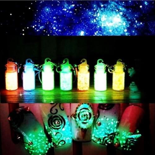 1 Set 8pcs Fluorescent Powder DIY Bright Nail Art Glow In The Dark Sand Powder Pigment Dust Luminous Nail Glitter 8 Colors/Set
