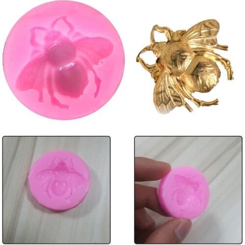 1 pcs Small Wasp Silicone Molds Fondant Mold Cake Chocolate Moulds Tools Wedding Decorating Mould Decoration F0F2 H1R4