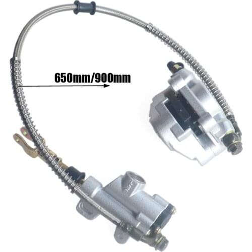 650mm/900mm Hydraulic Rear Disc Brake Caliper System + Pads For 150cc 250cc Quad Dirt Bike ATV Good Quality