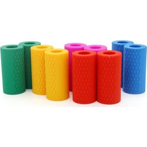 Eco friendly silicone dumbbell barbell grip Bell grip hand guard shoulder cushion neck extenders
