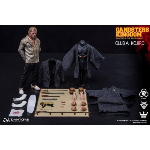 DAMTOYS GK021 GK021S 1/6Gangsters Kingdom Club A KOJIRO Kitano Takeshi Action Figure Model In Stock