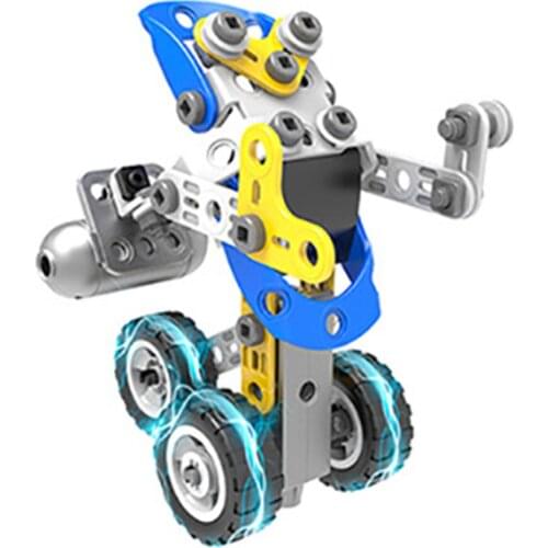 ESGOT Building Toys 10-In-1 Motor Powered 113 PCS DIY Vehicle Construction Engineering Toy Set for Kids 5-10+ Year