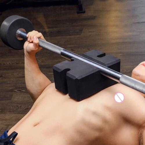 Brick Barbell Bench Press Board Adjust Height Squat Bench Press Assist Protector Fitness Sports Exercise Trainer Device