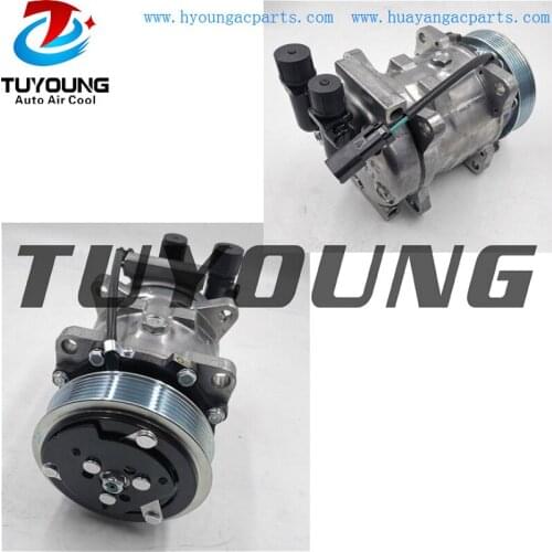 SD5H11 AC A/C Air Conditioning Compressor for Bobcat Skid Steer Loader S630 S650 S750 T630 T650 7023580 7280493 7279628