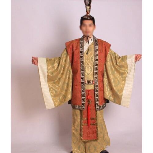 Ancient Chinese King cosplay Costume Hanfu Traditional Emperor suits party Dance Costumes Hmong Clothes