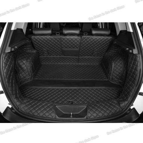 Leather Car Trunk Mat Cargo Liner for ford territory rear boot cover 2018 2019 2020 2021 seat auto interior accessories styling