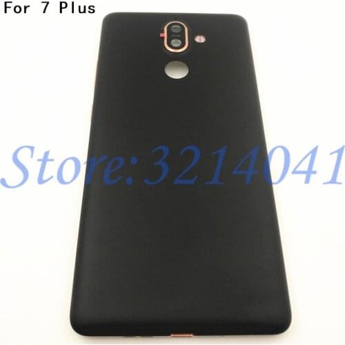 6.0 inches Metal Battery cover For Nokia 7 Plus 7P Housing Rear Back Battery Door Cover Replacement Parts With Logo