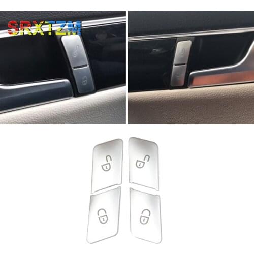 For Mercedes Benz GLA CLA GLK GLE CLS ML GL A B C E Class W204 W207 W212 W166 W176 X156 C117 Car Door Lock Switch Button Sticker