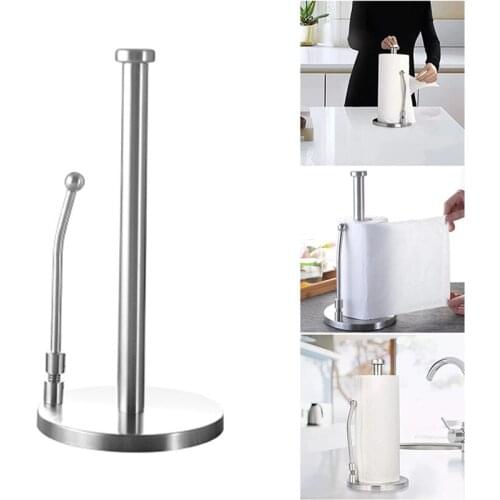 Desktop Vertical Paper Holder Kitchens Napkins Stand Rack Toilet Towel Tissue Holder Paper Towel Dispenser Bathroom Hardware