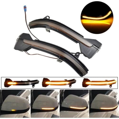 For BMW 5 6 7 Series F10 F11 F07 F06 F12 F13 F01 Dynamic Turn Signal LED Rearview Mirror Indicator Blinker Sequential Light