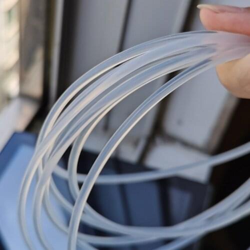 10 Meters Clear Silicone Rubber Strip Round Dia. 1/2/3/4/5/10/12 mm Rubber Solid Seal Strip Round Bar