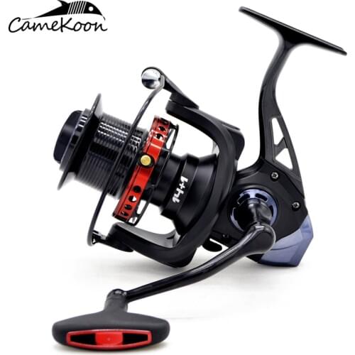 CAMEKOON long cast spinning fishing reel 8000/9000/10000/11000 metal body saltwater surf casting wheel big sea trolling fishing