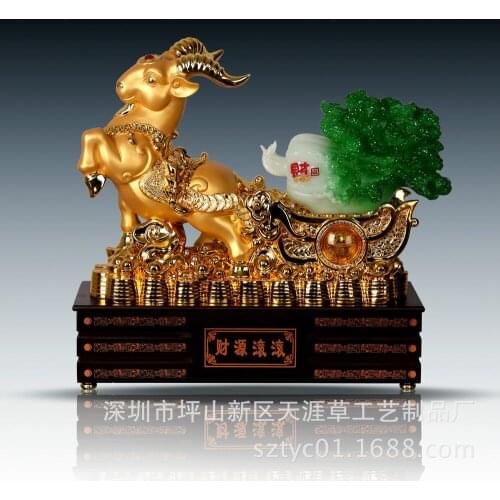 Shenzhen factory wholesale selling gold-plated resin ornaments Vietnamese Wine Crafts Yangla cabbage extra cash