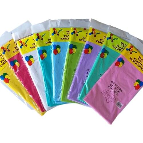 Disposable Plastic Tablecloth, Rectangle 6 x 4.5ft，Table Covers For Parties, Festivals, Bars, Anniversary