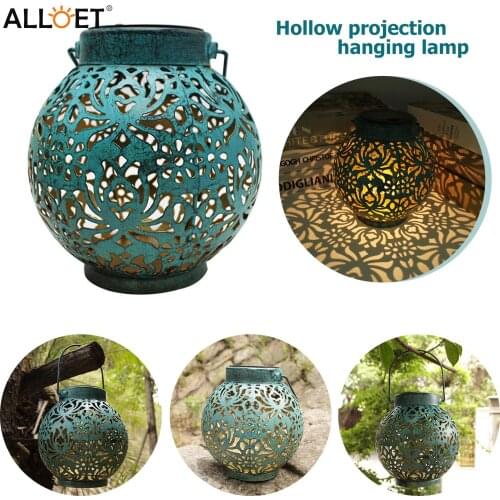 Solar Hanging Lantern for Outside, Waterproof, Outdoor LED Light Lamp, Retro Decorative for Garden Yard Porch Pathway