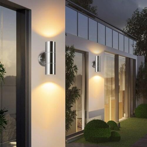 Led Wall Lamp for Outdoor Light Ip65 Stainless Steel Led Wall Light Bedroom Garden Wall Sconce Corner Porch Lighting Decoration