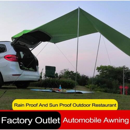 SUV Car Shelter Shade Side Car Rear Of Vehicle Tent Awning Waterproof UV Portable Camping Tent Automobile Rooftop Rain Canopy
