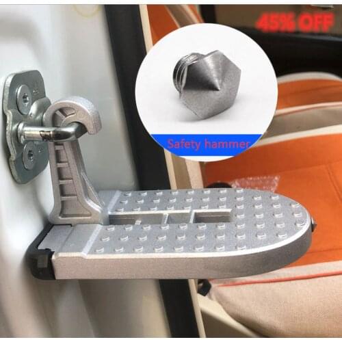 VIP - Selling Aluminum Alloy Universal Car SUV Door Pedal Hook Pedal Folding Pedal Safety Hammer
