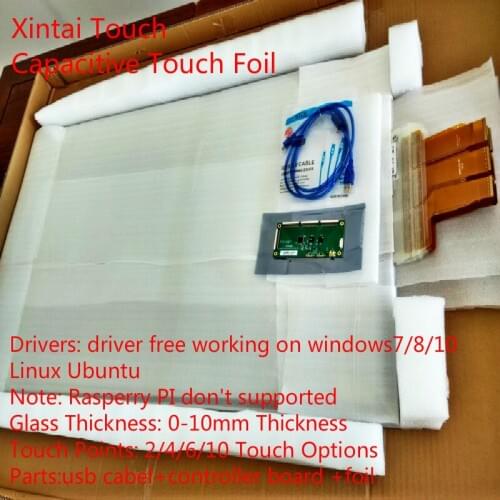 58" 2 Points High Quality USB Interactive Touch Foil Film for touch kiosk, table etc