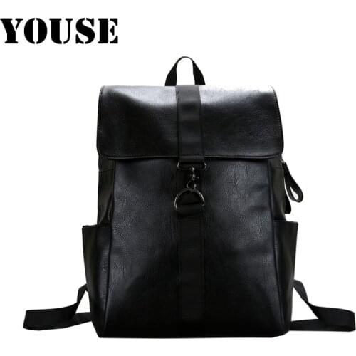 YOUSE Brand 2021 New Womens Bags Bucket Bag Backpack Fashion Trend Retro All-match Womens Backpack Large Capacity Backpack
