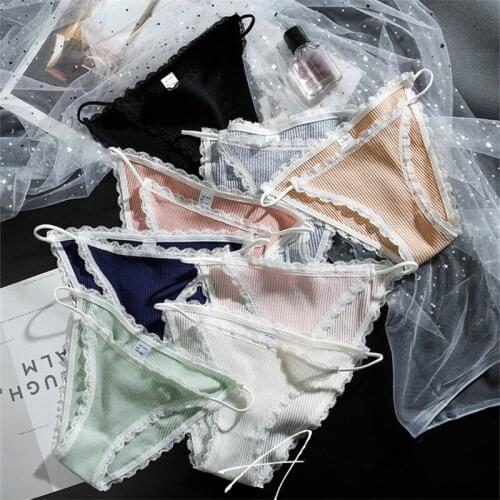 Women Underwear Lace Seamless Panties Sex Thong Sports Comfortable Brief Female Lingerie Simple Cotton Sexy Women Underwear Cute