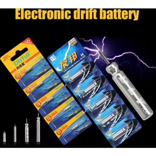 10pcs CR311 CR316 CR322 CR416 CR420 CR425 CR435 DLY Battery FloatsLuminous Electric Battery Fishing Floats 3 Votage Battery