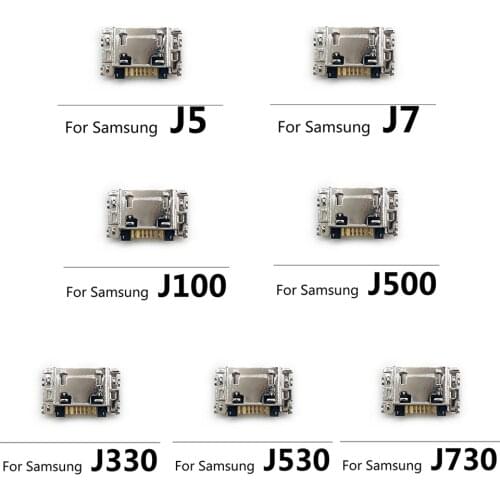 10Pcs/Lot Type-C USB Charger Jack Connector socket Data charging port tail plug For Samsung J5 J7 J330 J530 J730 J1 J100 J500