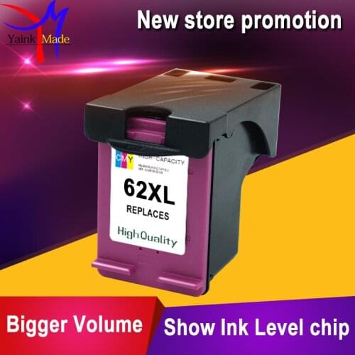 1PK Compatible For HP 62 Tri-colors inkjet cartridg for HP ENVY 5644 5646 5660 printer for HP62 cartridge
