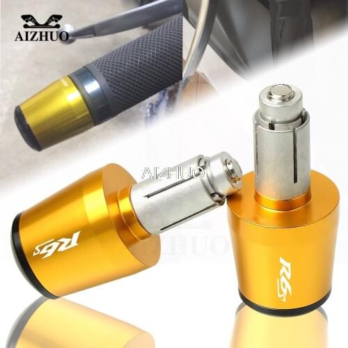 22mm Motorcycle Handle Grip Bar Ends Motorbike Handlebar Grips Ends For YAMAHA R6S YZF R6 R1 TMAX 530 V-MAX