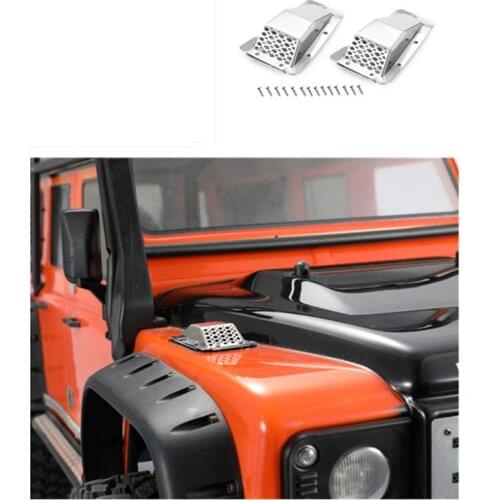 DJ 1:10 RC Car Accessories Defender D90 D110 Fender TRAXXAS trx-4 T4 Metal Modification Air Inlet Decorative Cover