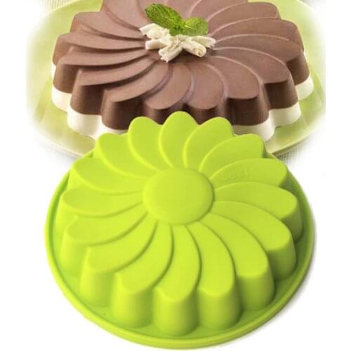 Round Silicone Cake Mold Oven Baking Tools Chiffon Cake Mould