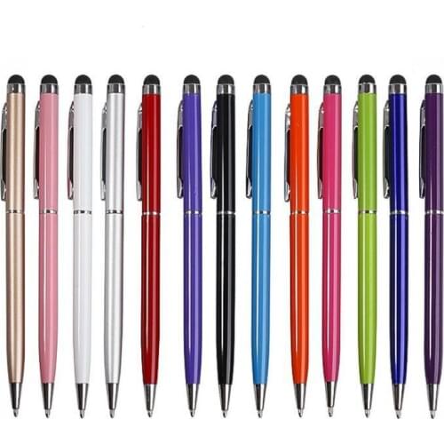 1PC 2 in 1 Capacitive Resistive Pen Touch Screen Stylus Pencil for Tablet iPad Cell Phone Samsung PC Stylus Capacitive Pen