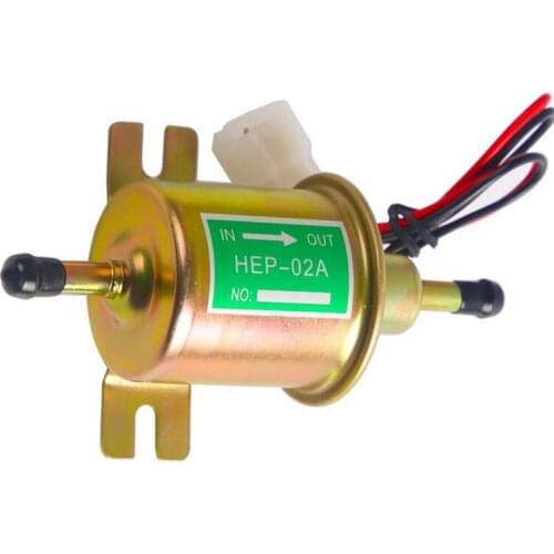 HEP-02A New Gas Diesel Fuel Pump Inline Low Pressure Electric Fuel Pump 12V for Car Carburetor Motorcycle ATV Original