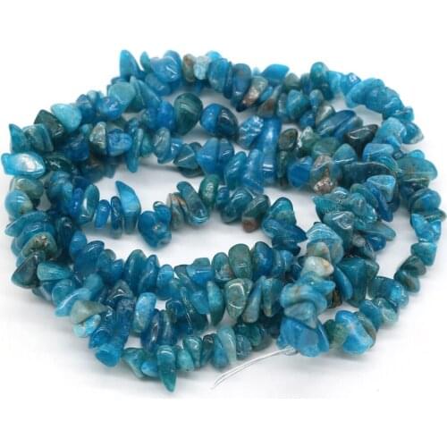 Exquisite Beads Natural Stone Blue Phosphorus Gravel Beaded for Jewelry Making Charm DIY Necklace Bracelet Accessories 5-8mm