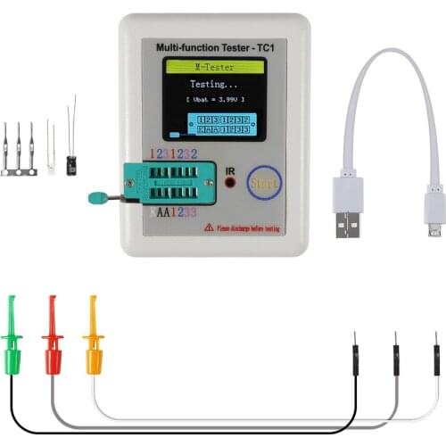 LCR-TC1 TFT 3.5inch LCD Color Display Graphic PNP NPN Transistor Tester Multimeter Diode Triode Capacitance Meter Resistor Test