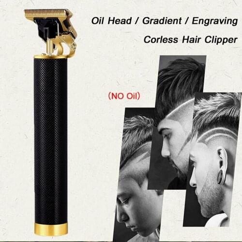 Rechargeable Electric Hair Clipper Oil Head Cordless Trimmer Stainless Steel Portable Men Women Barber Shop Household Clippers