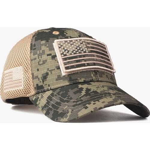 Fashion Women Men USA Flag Camouflage Mesh Baseball Cap Independence Day Breathable Snapback Hats Trucker Caps Gorras Mujer A30