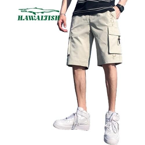 Hawaifish brand mens shorts youth trend loose casual summer five-point sports pants high quality hot sale pantalones cortos