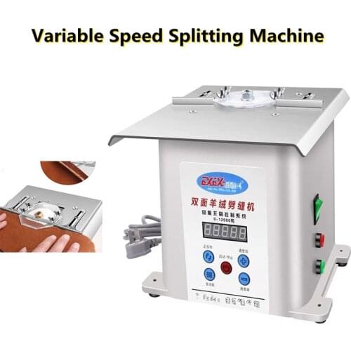 New Hot C-901B Stepless Variable Speed Splitting Machine Double Sided Cashmere Slitting Machine 220V 400W 12000rpm (adjustable)